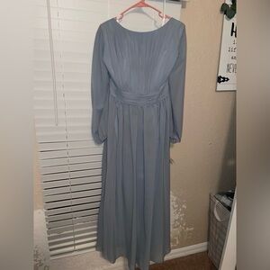 JJs House - Dusty Blue Bridesmaid Dress